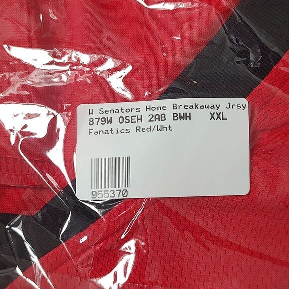 New With Tag Women's NHL Ottawa Senators Home Breakaway Fanatics Size XXL Jersey - Picture 8 of 9